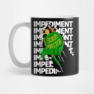 Superhero Destroys Impediments - Scrum Master Mug